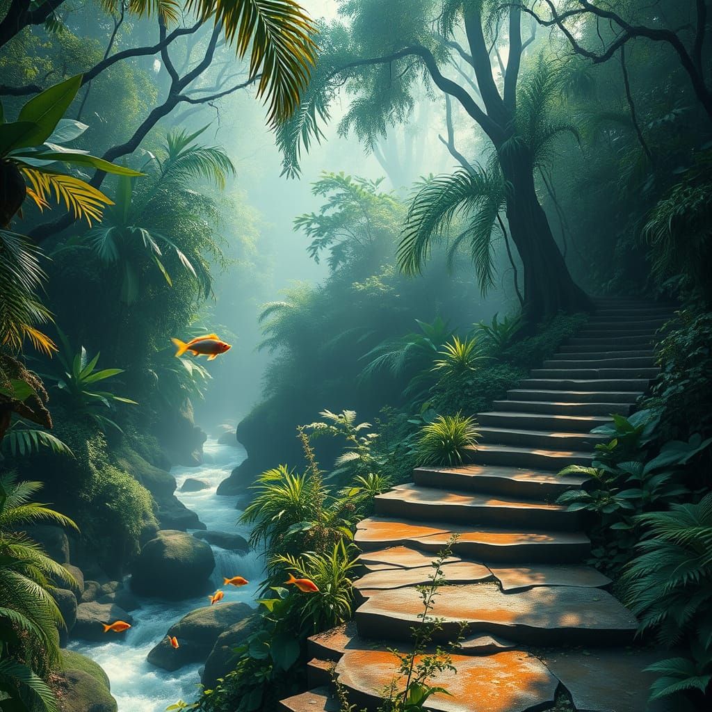 Enchanted Jungle Staircase
