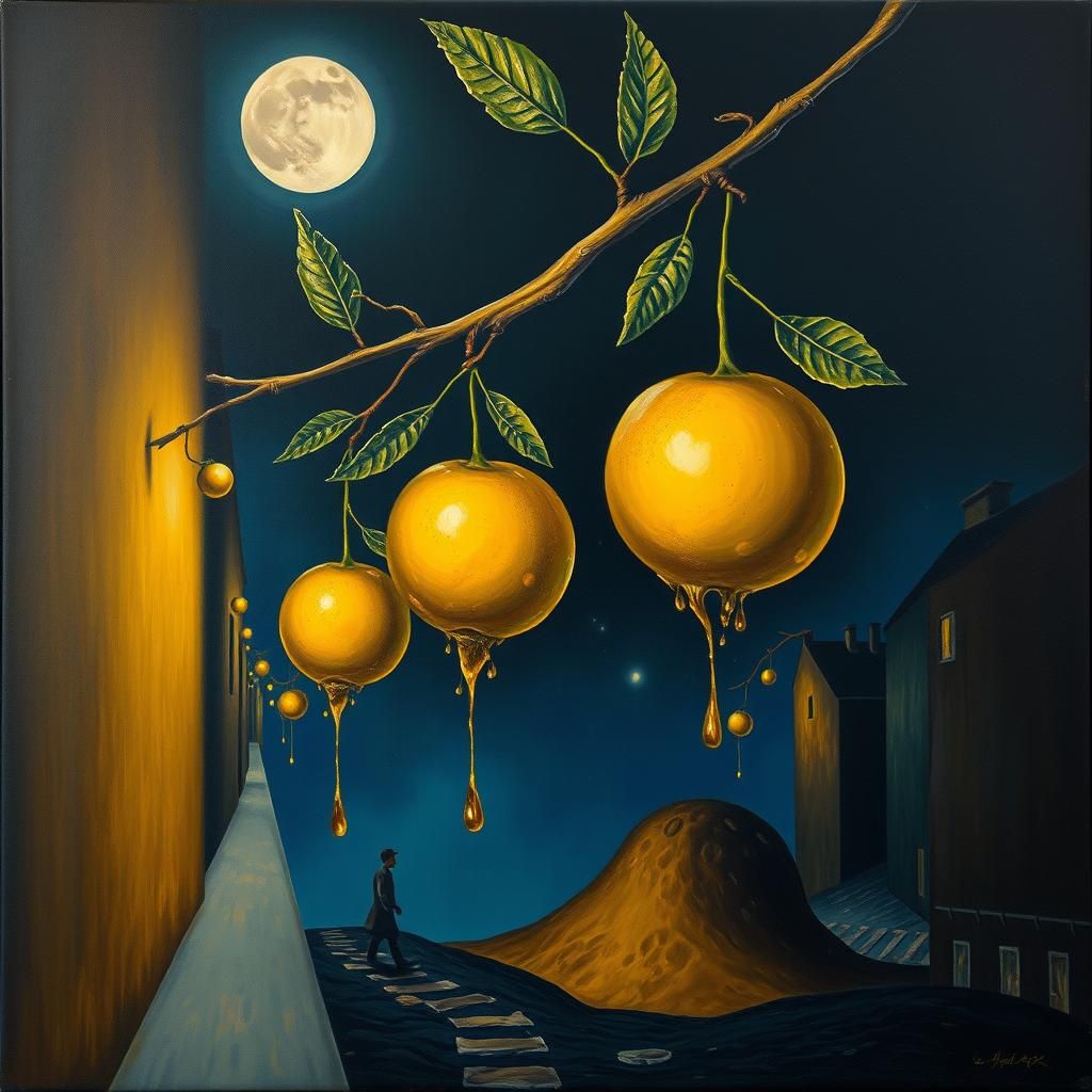 Surreal Golden Light Illuminates Drifting Faces