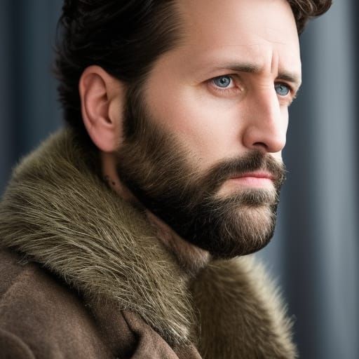 Portrait of a Weary Slavic Man