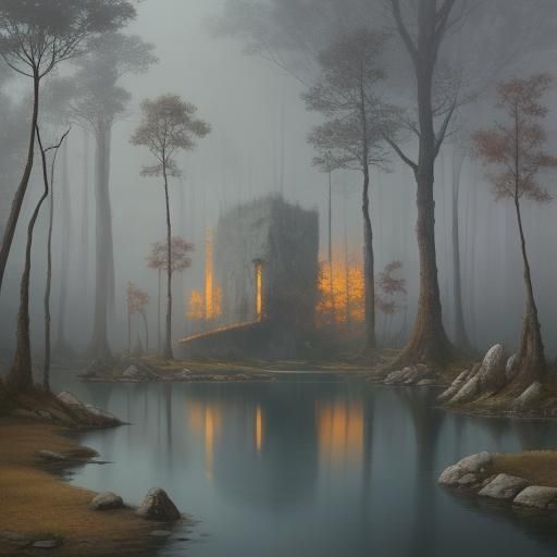 Team Brainstorming Prep in Surreal Natural Setting