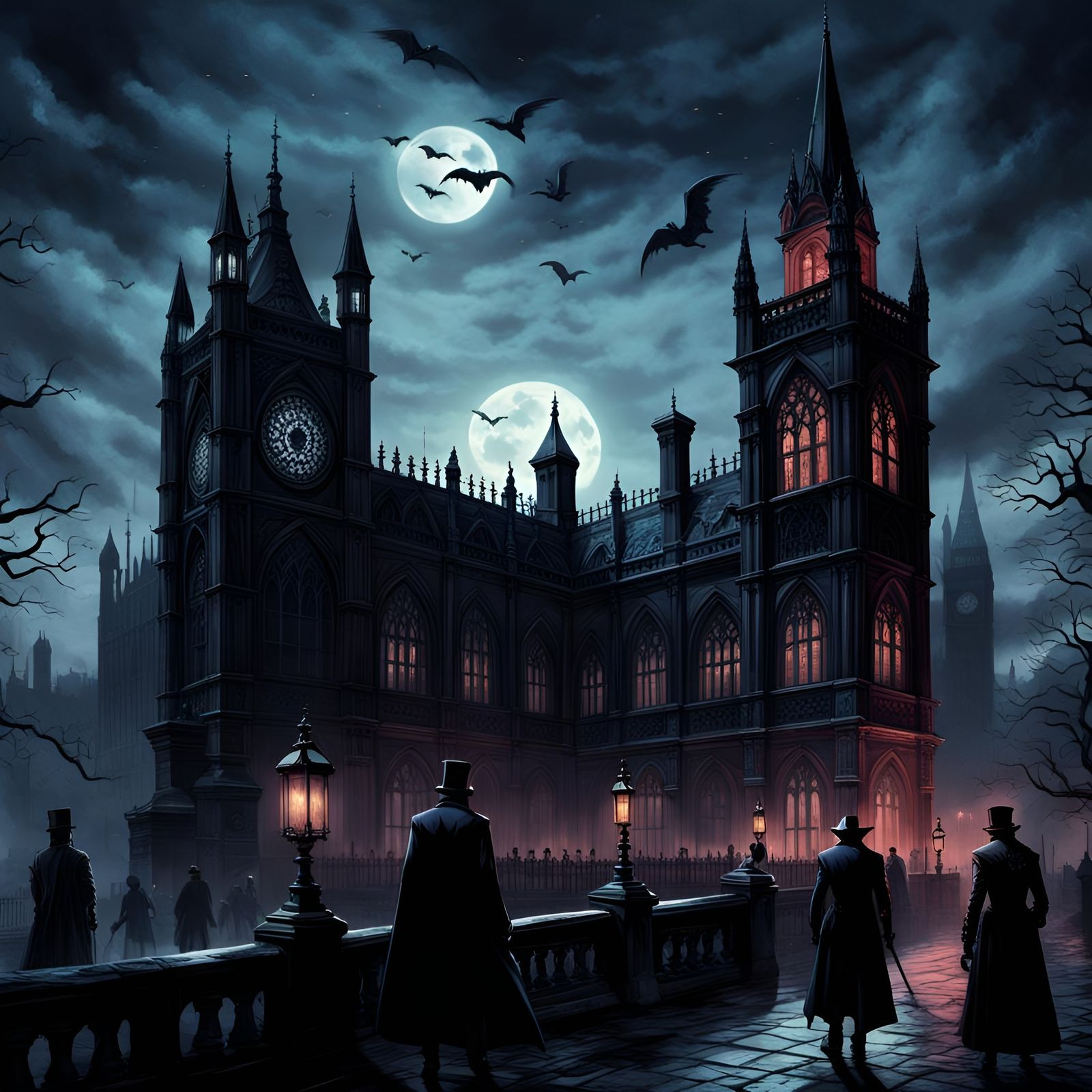 Victorian London Gothic Art in Cold Light