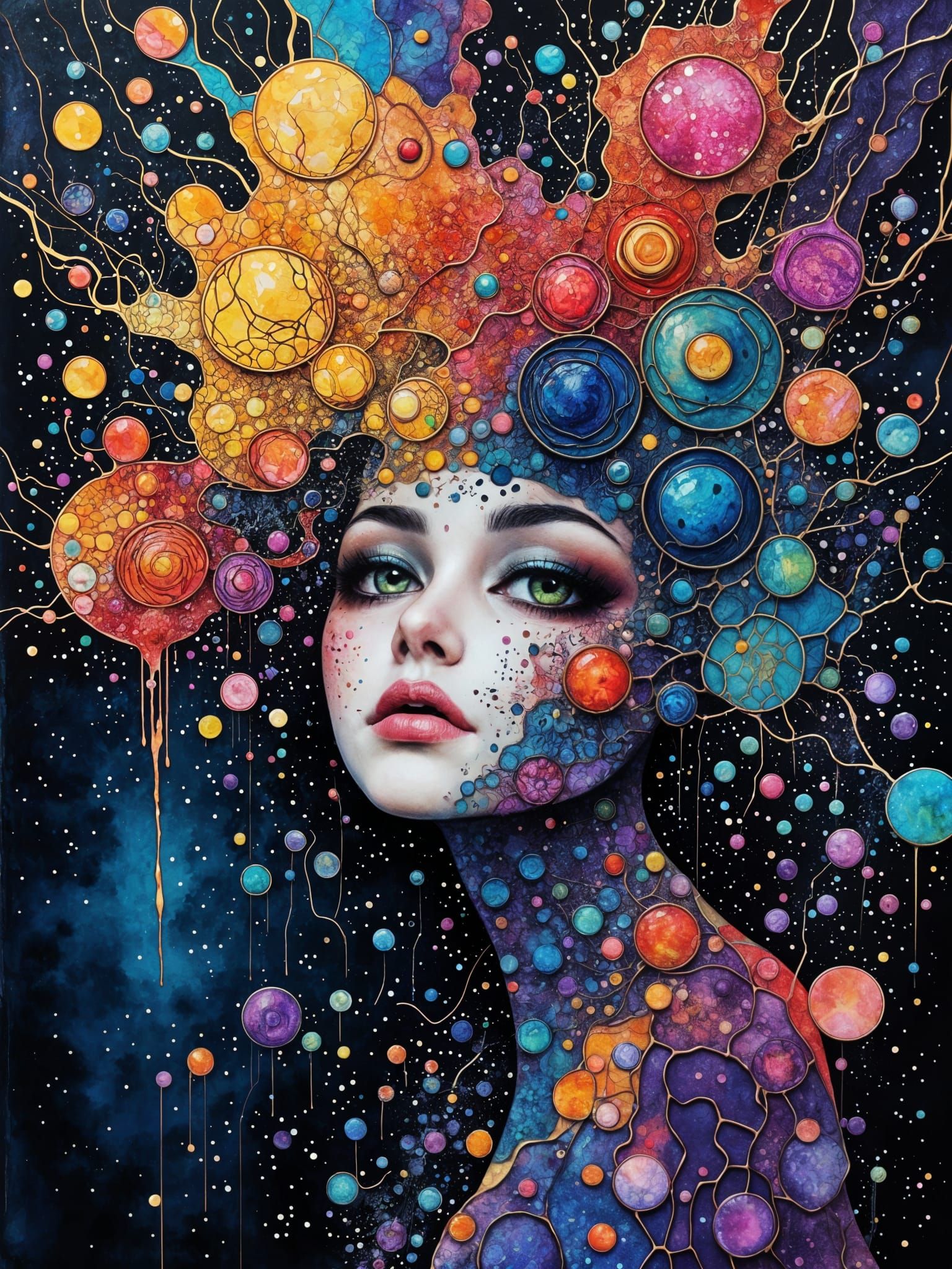 Vibrant Surreal Dreamscape of the Mind's Kingdoms