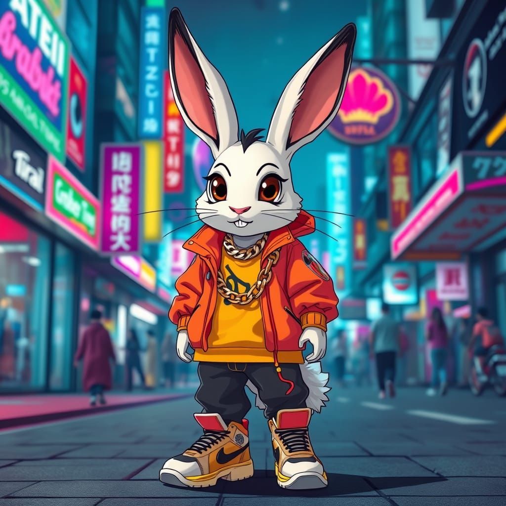 Moon Rabbit  dripping with the bling.