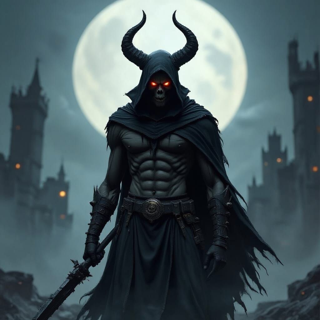 Grimdark Fantasy Warrior in Armor