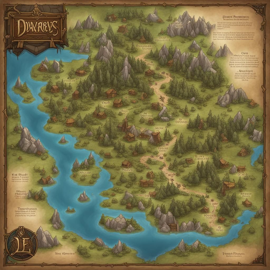 Detailed Fantasy Map of Shifter Territories