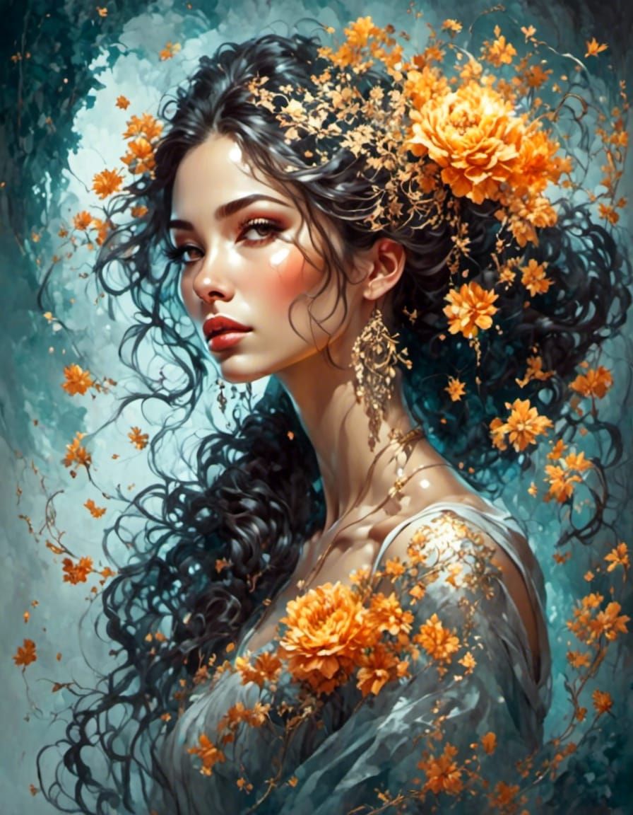 art of a  beautiful woman...❤