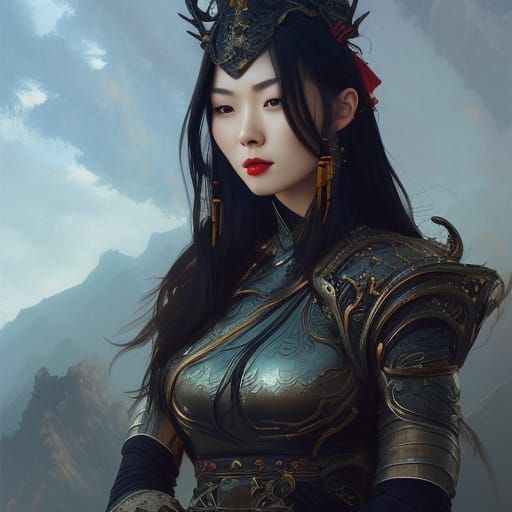 Gothic Armor: Portrait of Chinese Woman