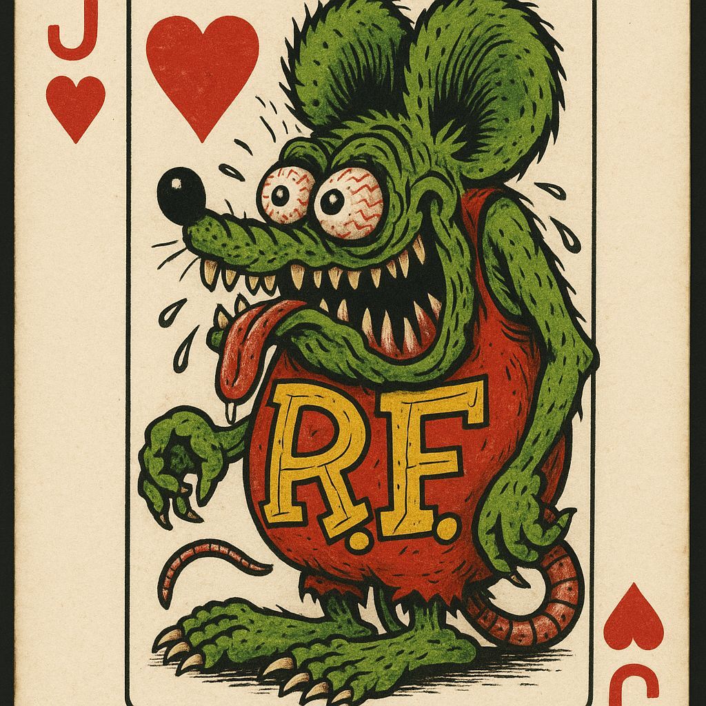 Rat Fink Jack of Hearts Playing Card