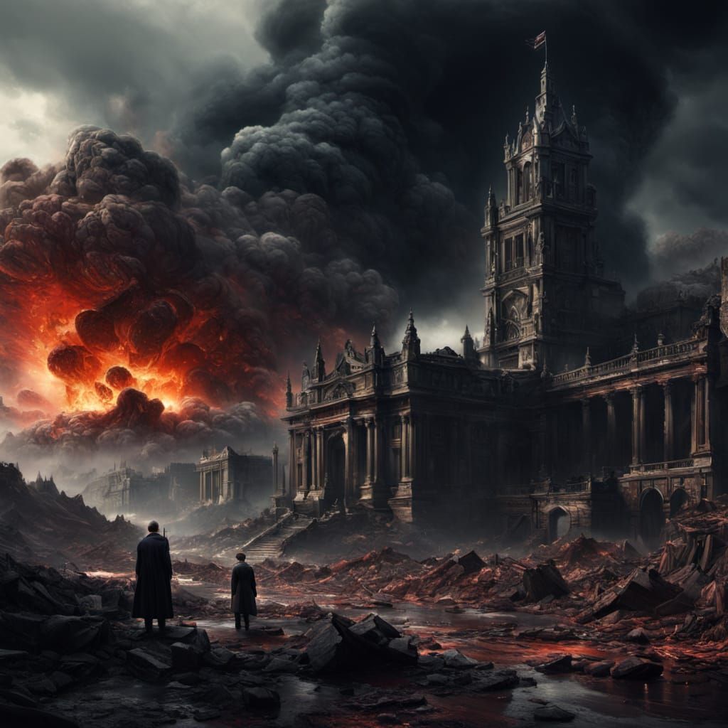 Epic Digital Painting of Ashes and Blood