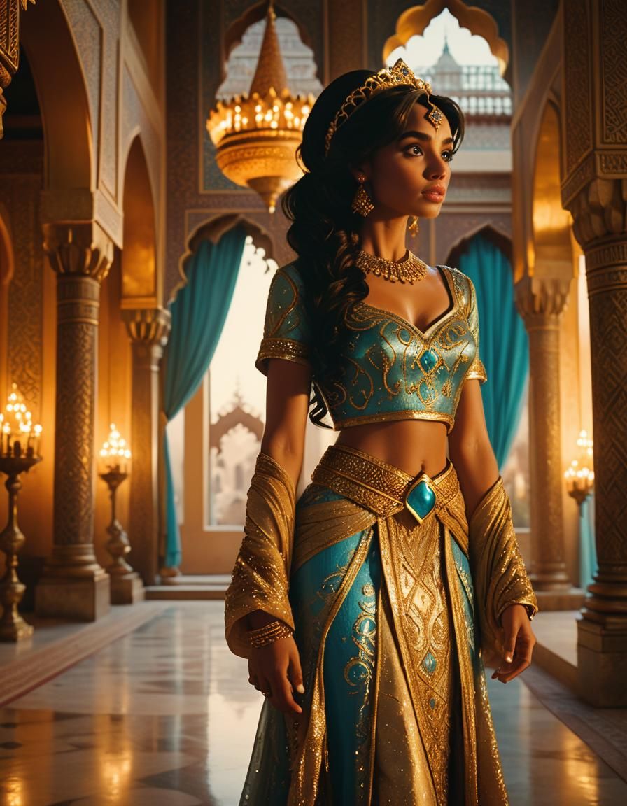 Elan Carter as Princess Jasmine in Palace