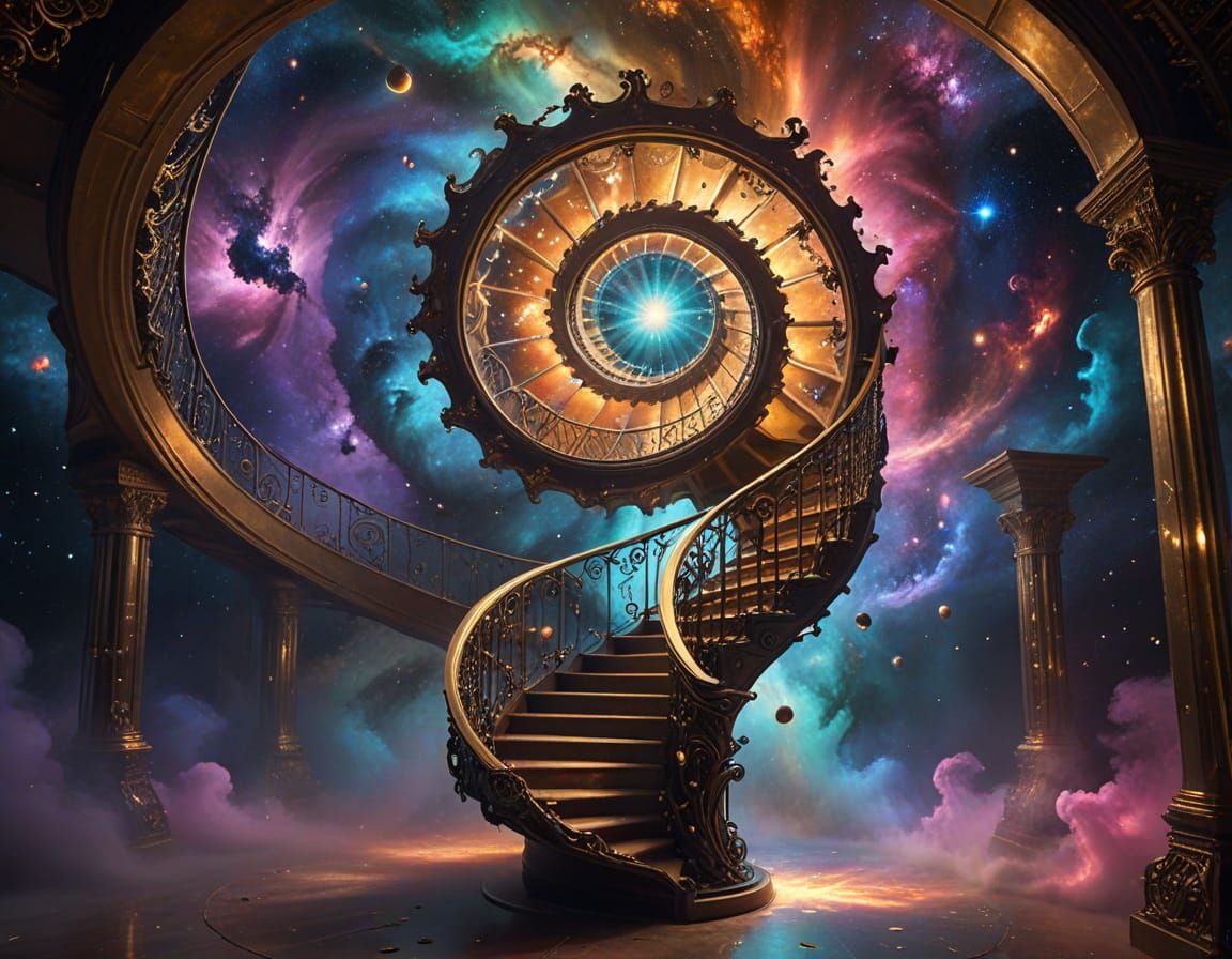 Aliens Ascend a Cosmic Staircase