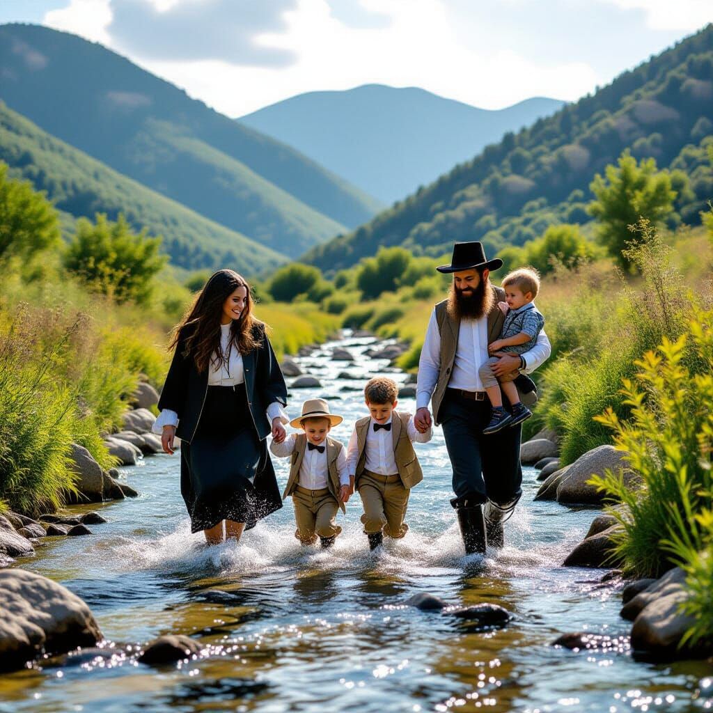 Hasidic Family Hiking in Golan Heights, National Geographic ...