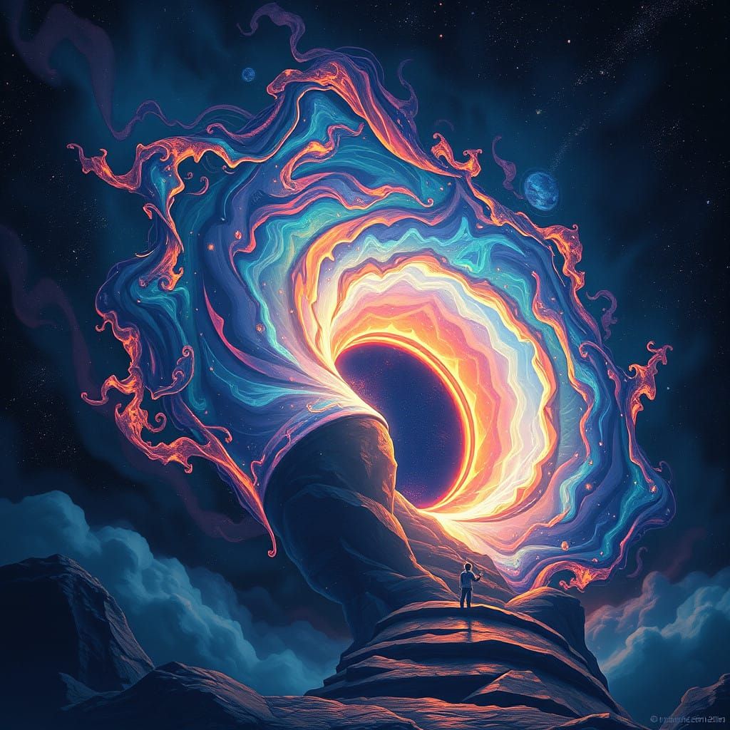 Mystical Portal at the Cosmic Center