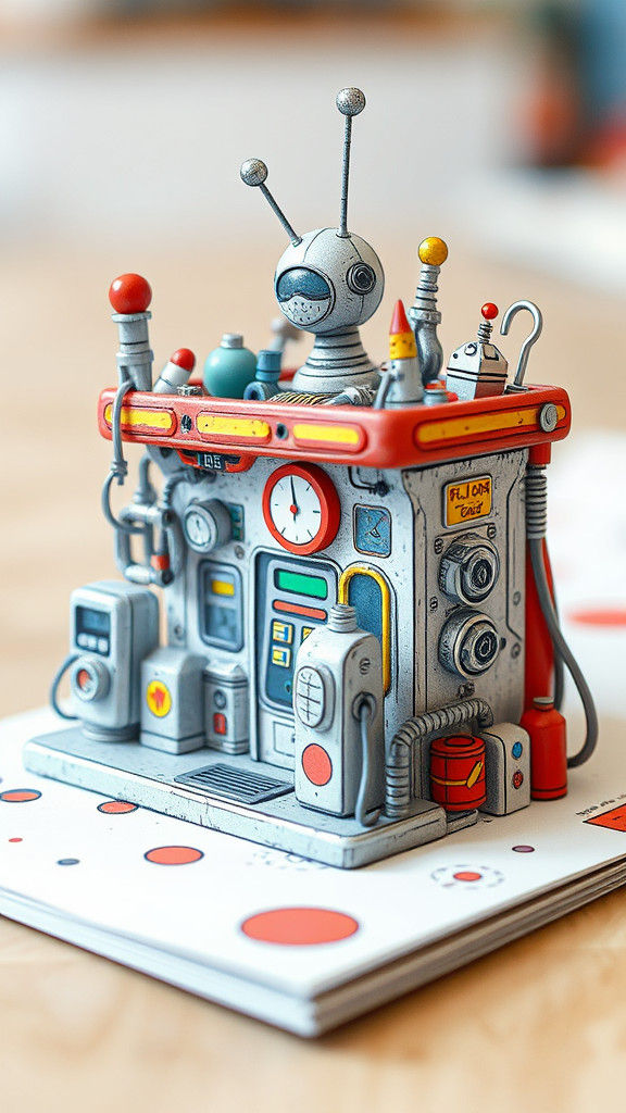 Futuristic Alien Gas Station 3D Doodle