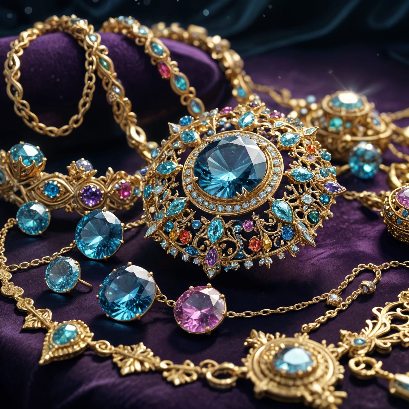 Luxurious Cosmic Jewels in Gold and Silver