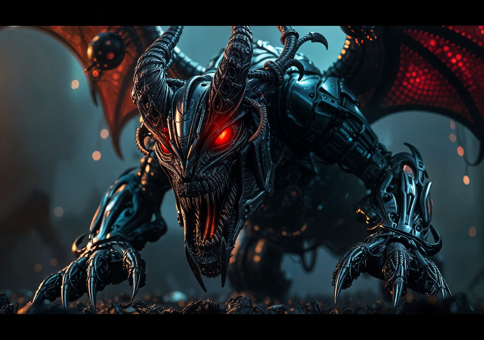 Mechanical Demon on the Hunt in High Fantasy