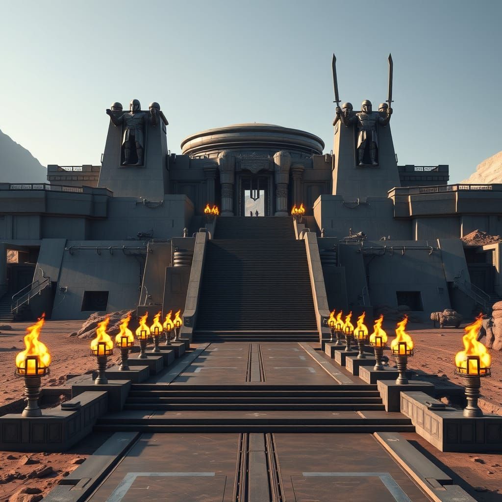 Majestic Mandalorian Iron Fortress on Dxun