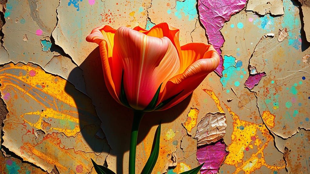 Iridescent Aura Transforms Thorny Roses into Whimsical Bloom