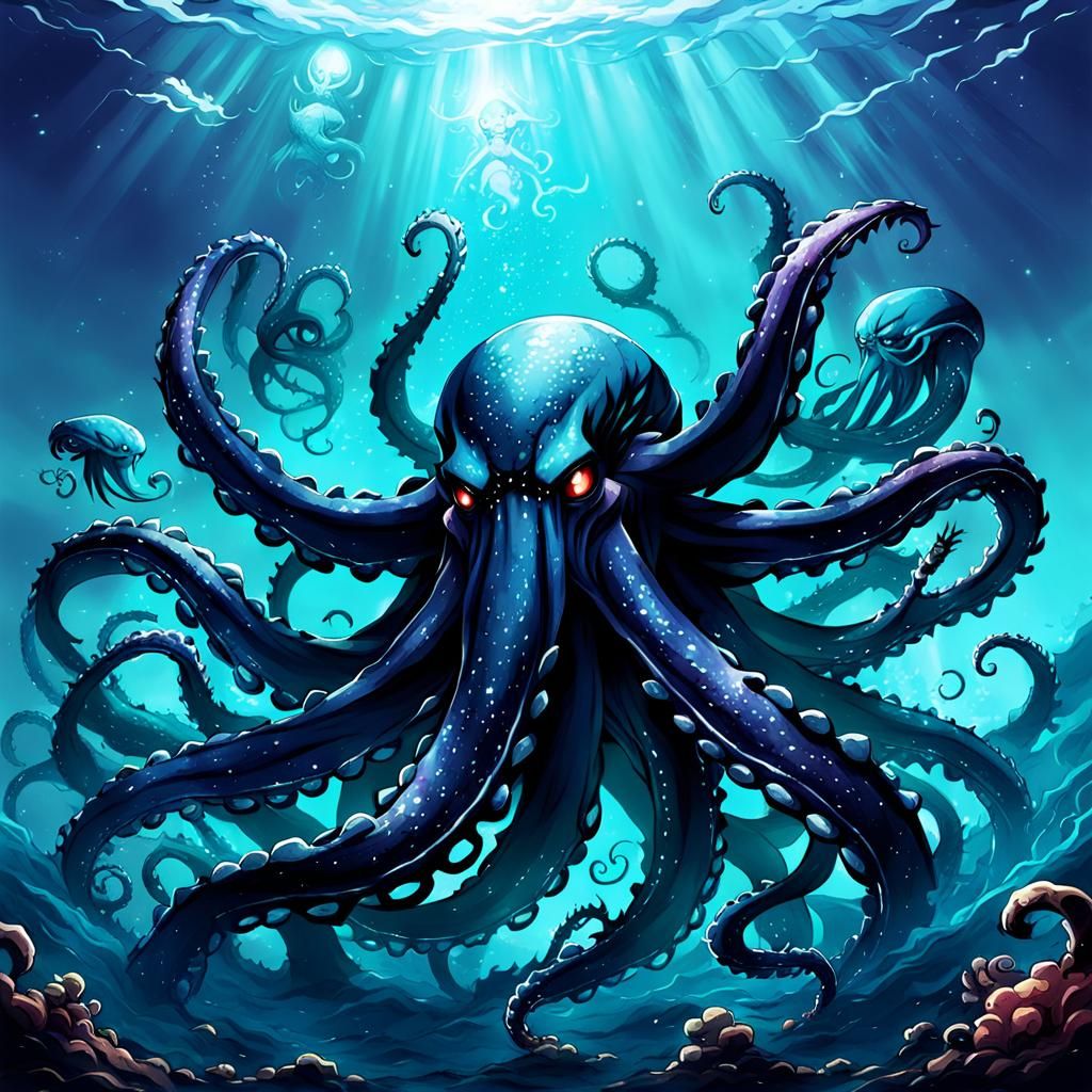 Kraken in Anime Key Visual Style