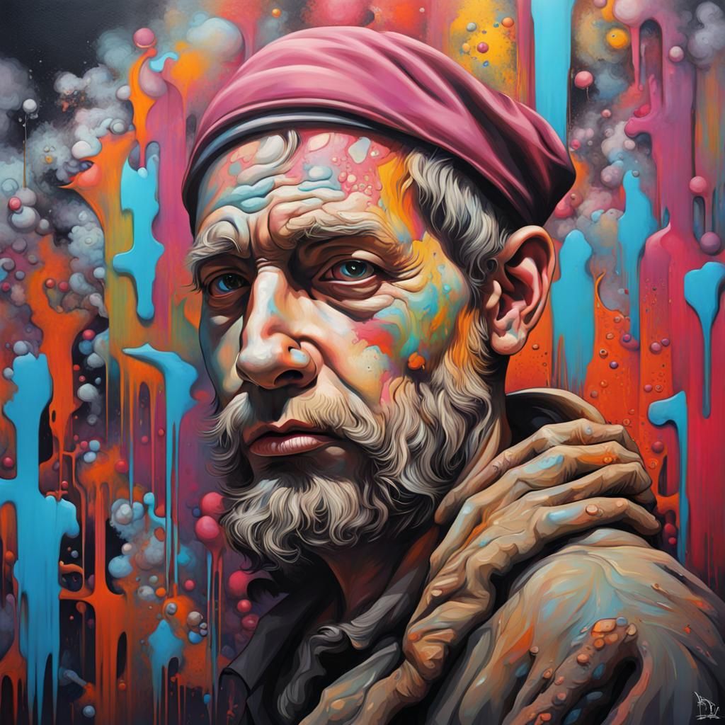 Renaissance Man in Modern Graffiti Art