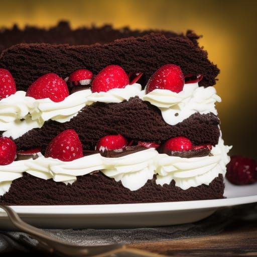 High Gothic Black Forest Gateau: Professional Photography