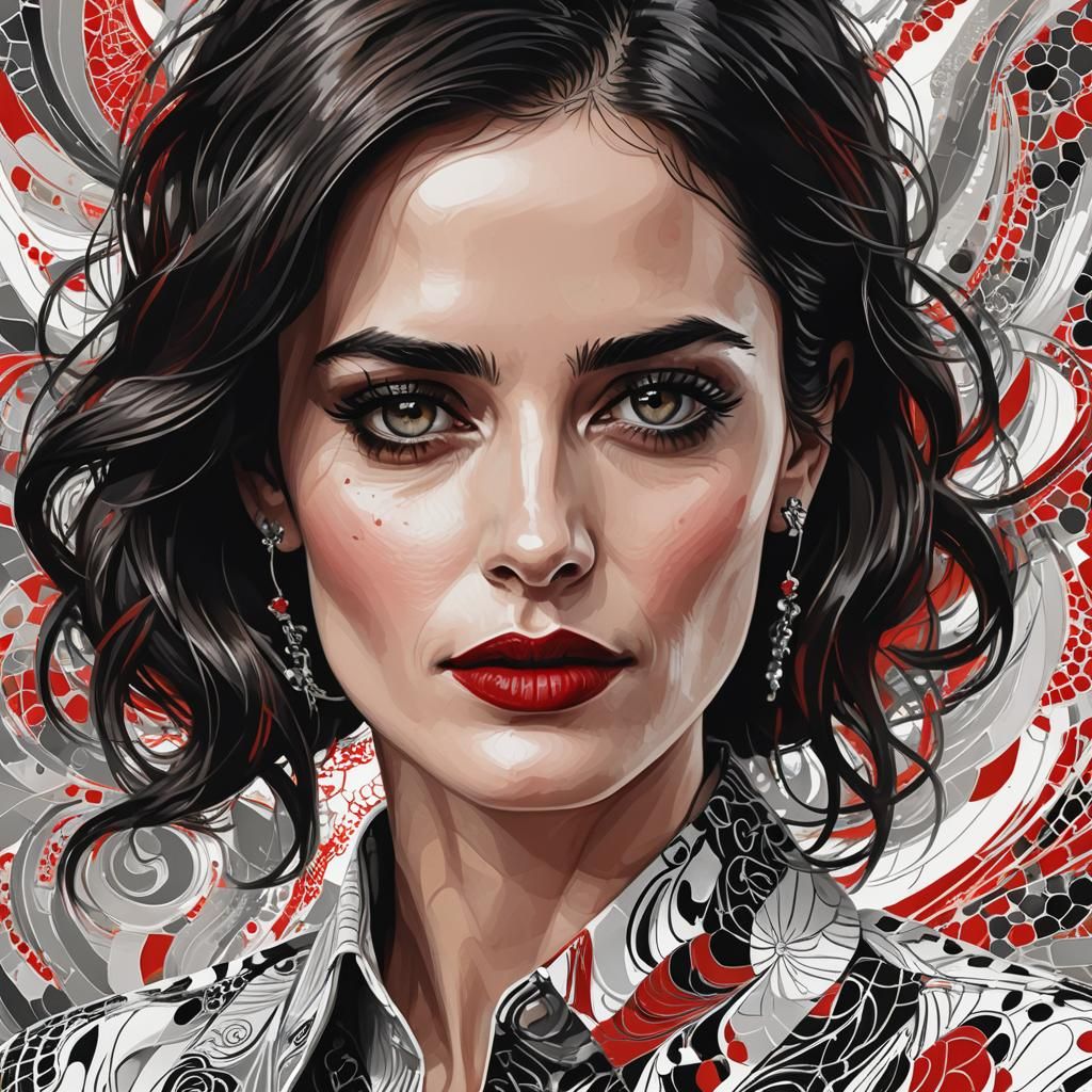 Expressive Portrait Illustration in Digital Art Style