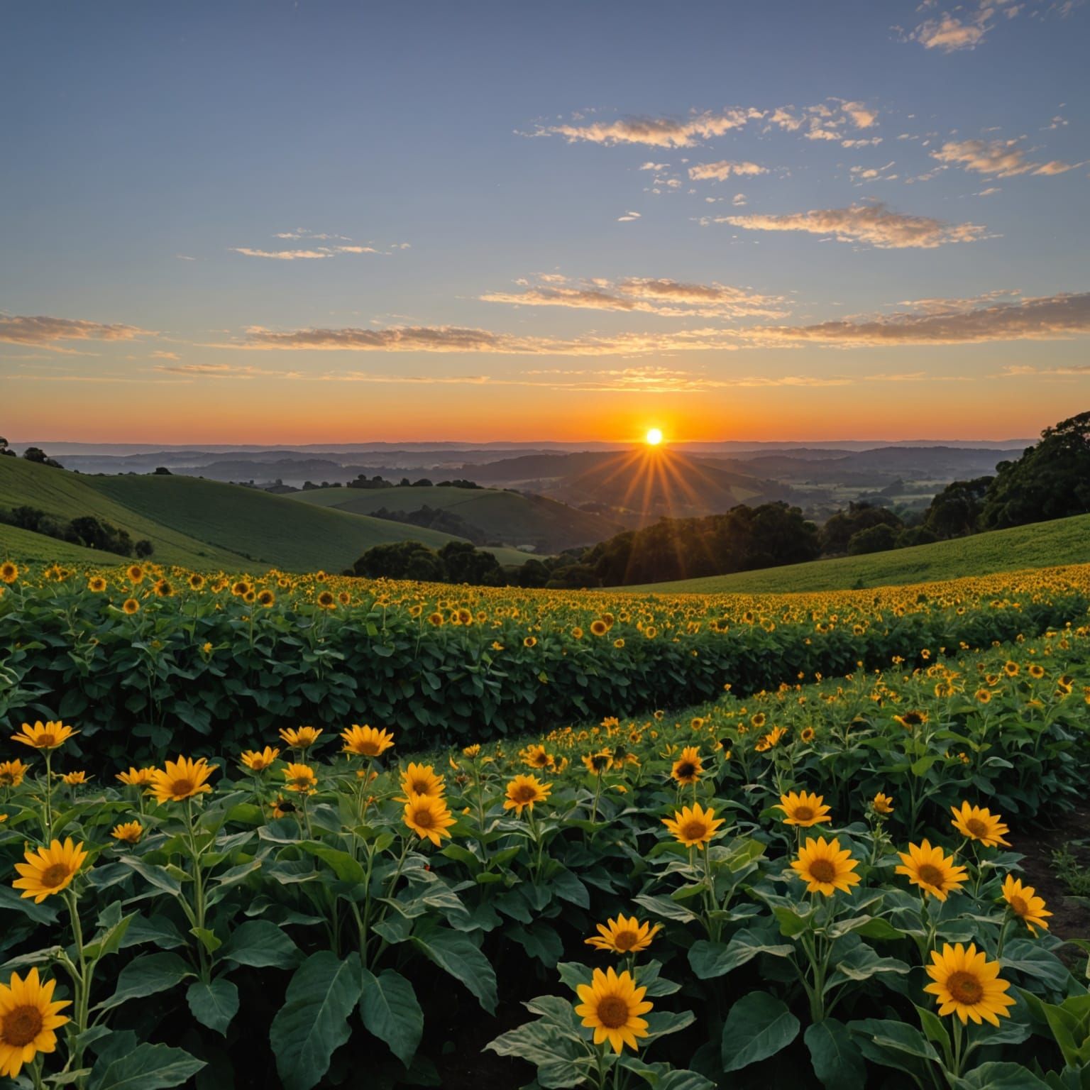 Beautiful Sunrise Illustration