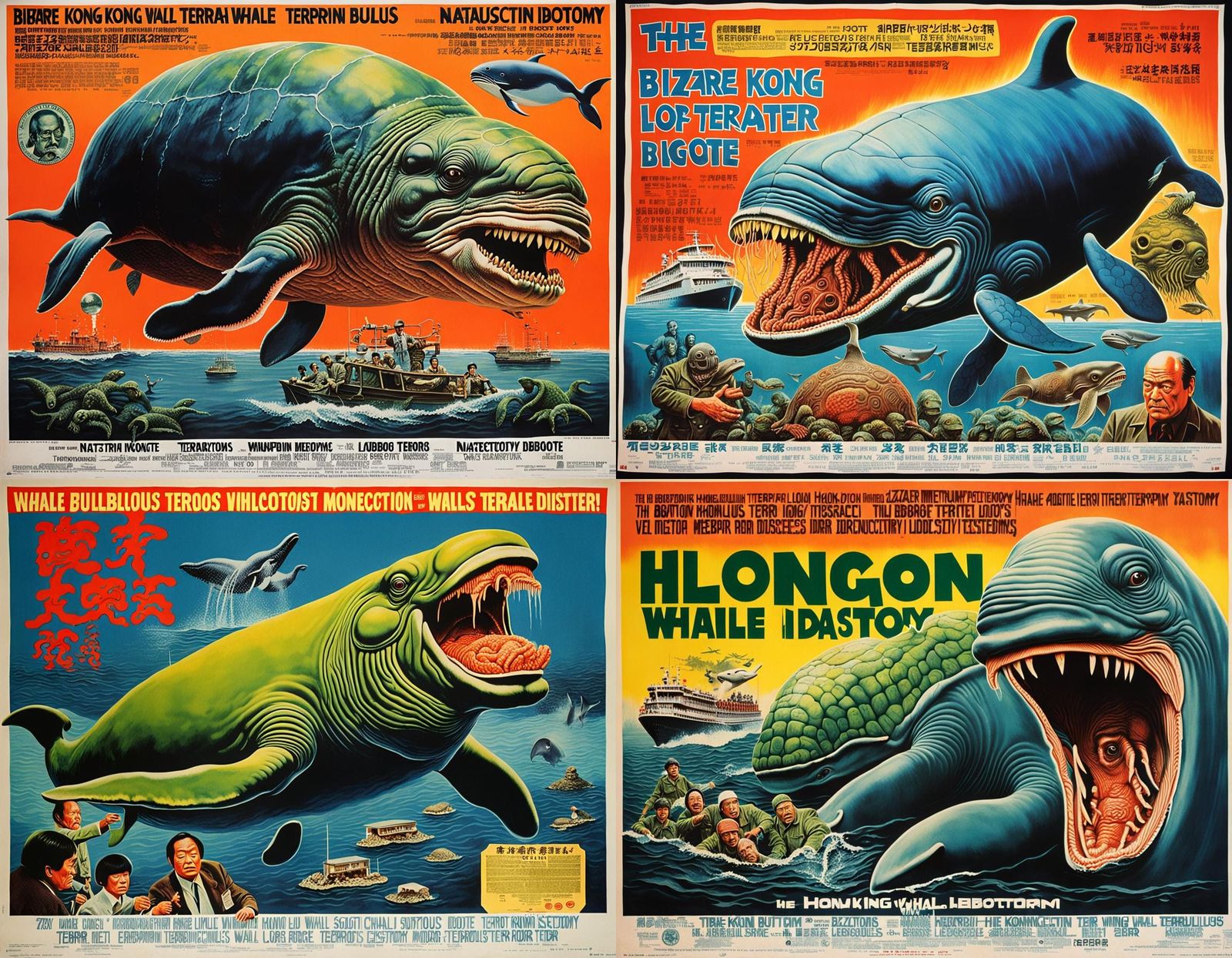 Horrific 1970s Movie Poster: Bizarre Terror