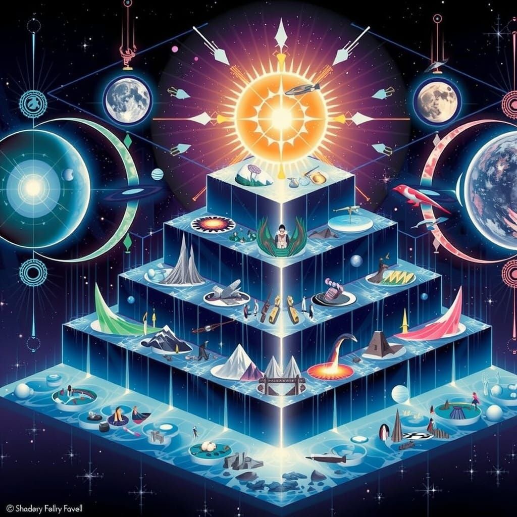 Cosmic Symphony of Light and Creation