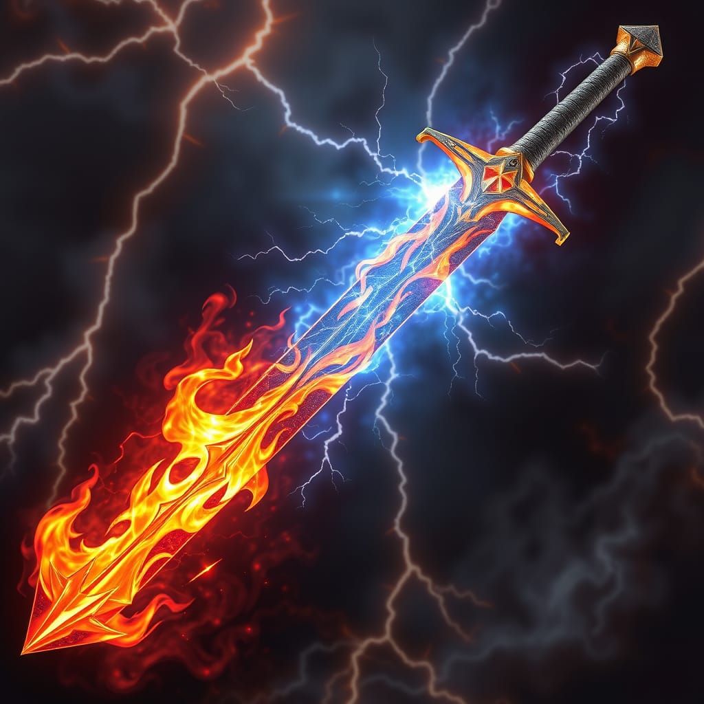 Sword of warring elements