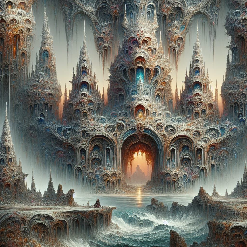 Fantastical Matte Painting with Intricate Details