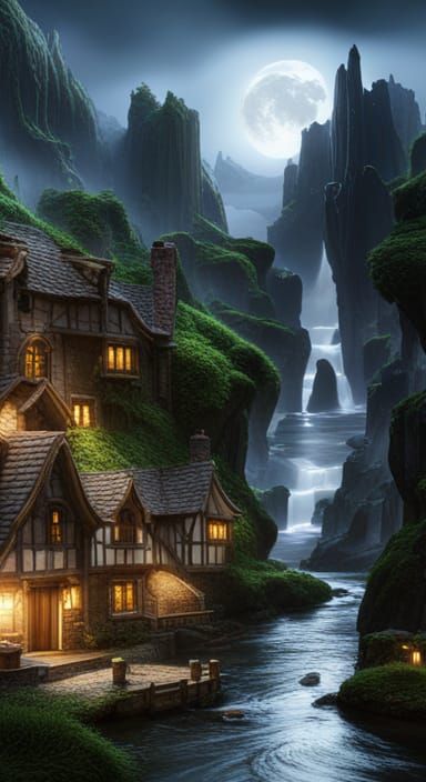 Fantastical Matte Painting in Deep Color