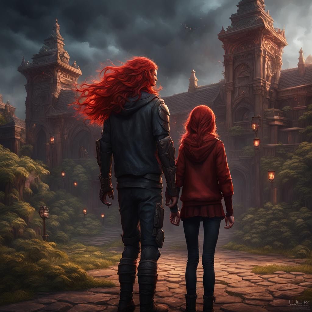 Teens in Fantasy Landscape: Matte Painting