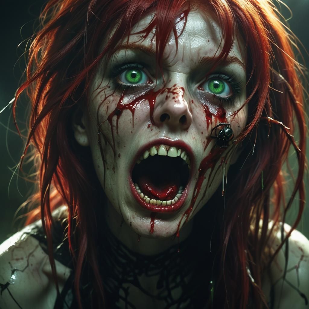 Gothic Horror Portrait: Spiders and Screams