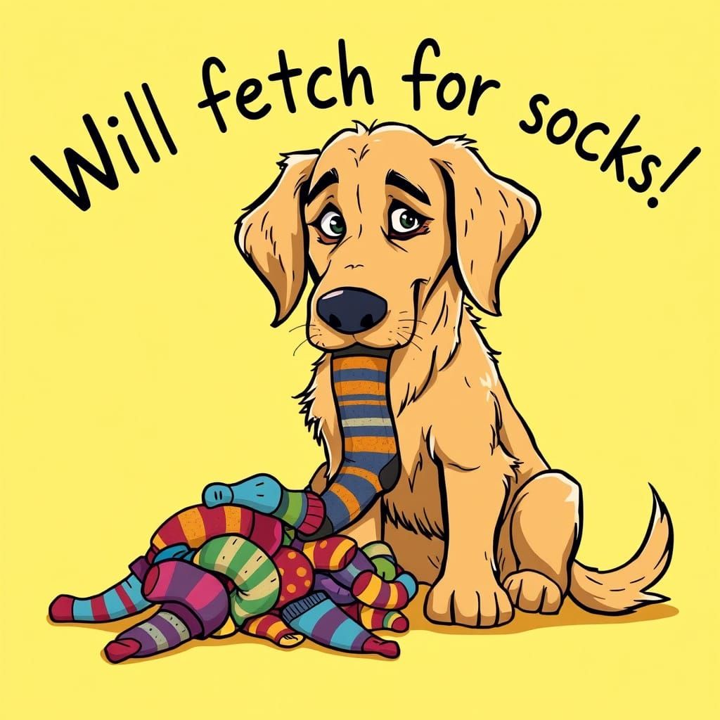 Mischief-Making Golden Retriever