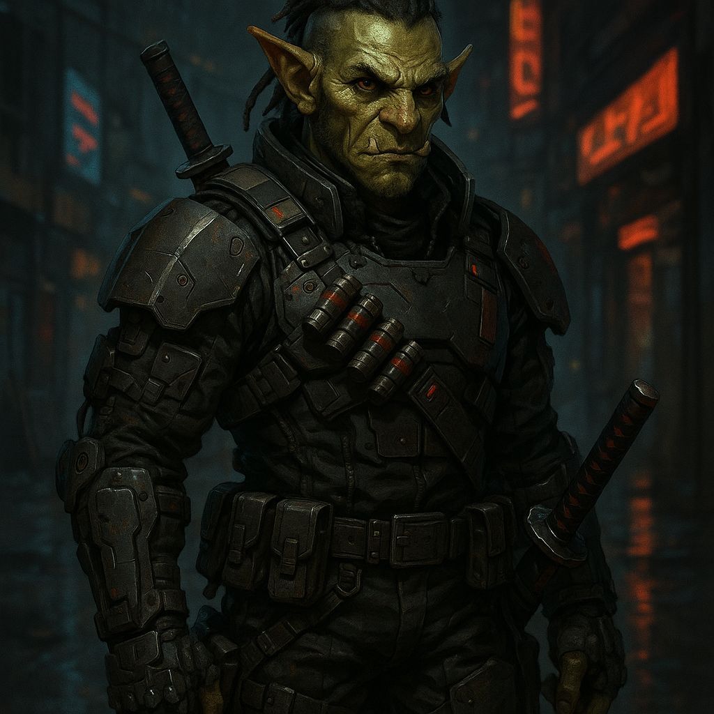 Shadowrun Hobgoblin Street Samurai Character Concept