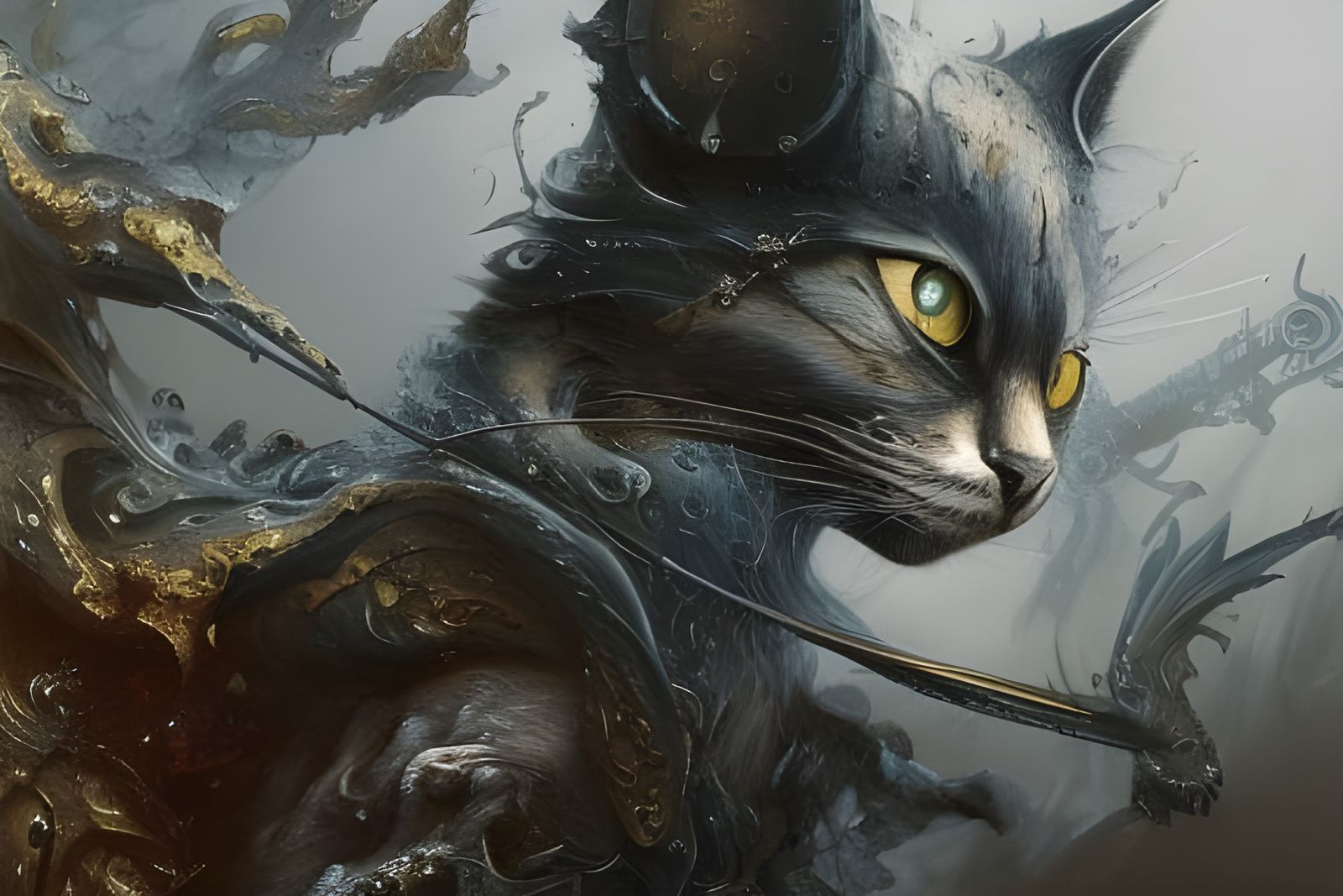 Sword Cats Fantasy Splash Art