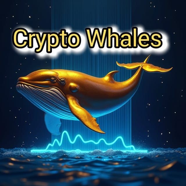 Majestic Crypto Whale Breaching, Digital Art