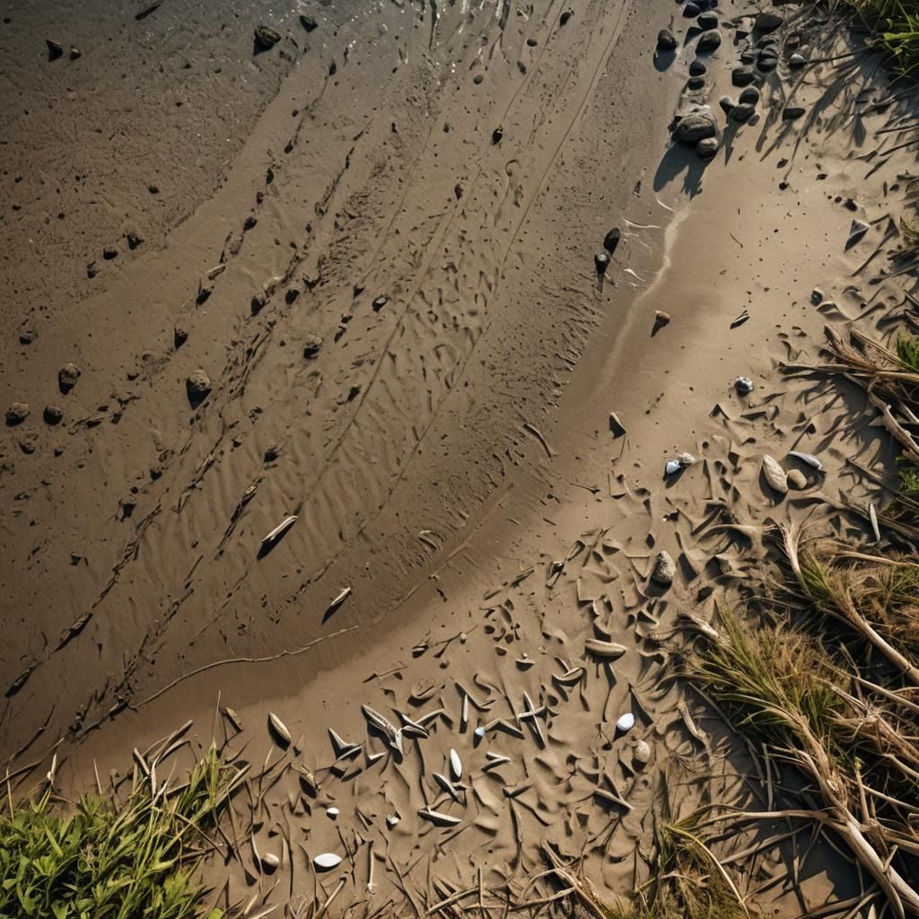 Hyperrealistic Summer Countryside Beach Scene