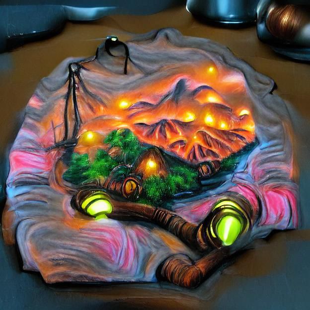 Ethereal Afterlife Scene: Dreamlike Interpretation