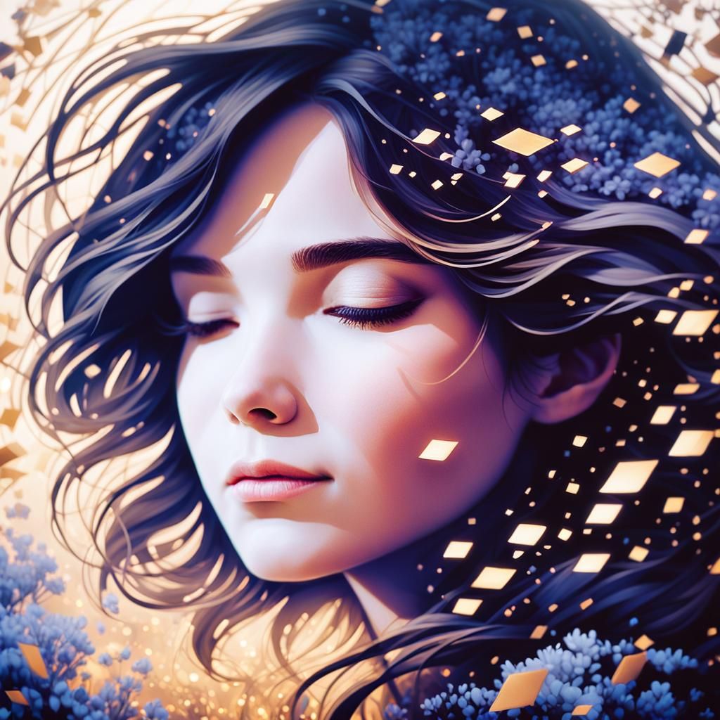 Intimate Portrait with Soft Focus and Golden Light