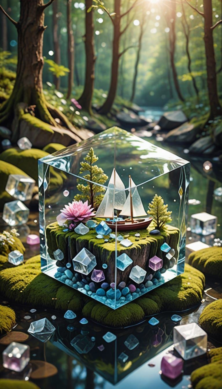 Vibrant Dreamcore Cubism Masterpiece