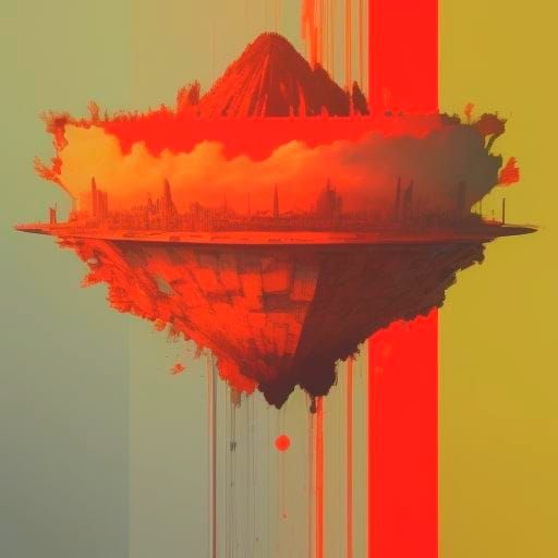 Sci-Fi Nebula in Impressionistic Style