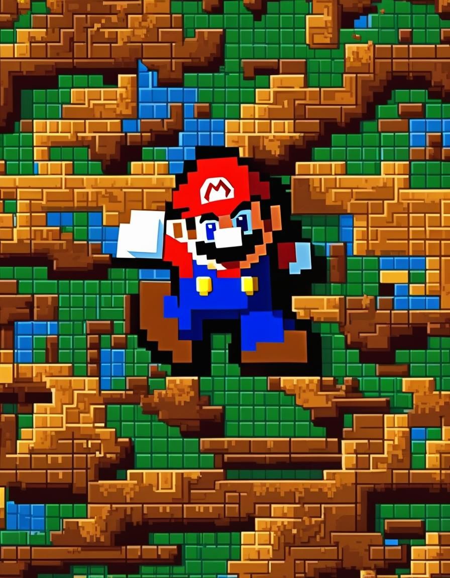 Super Mario - pixel art