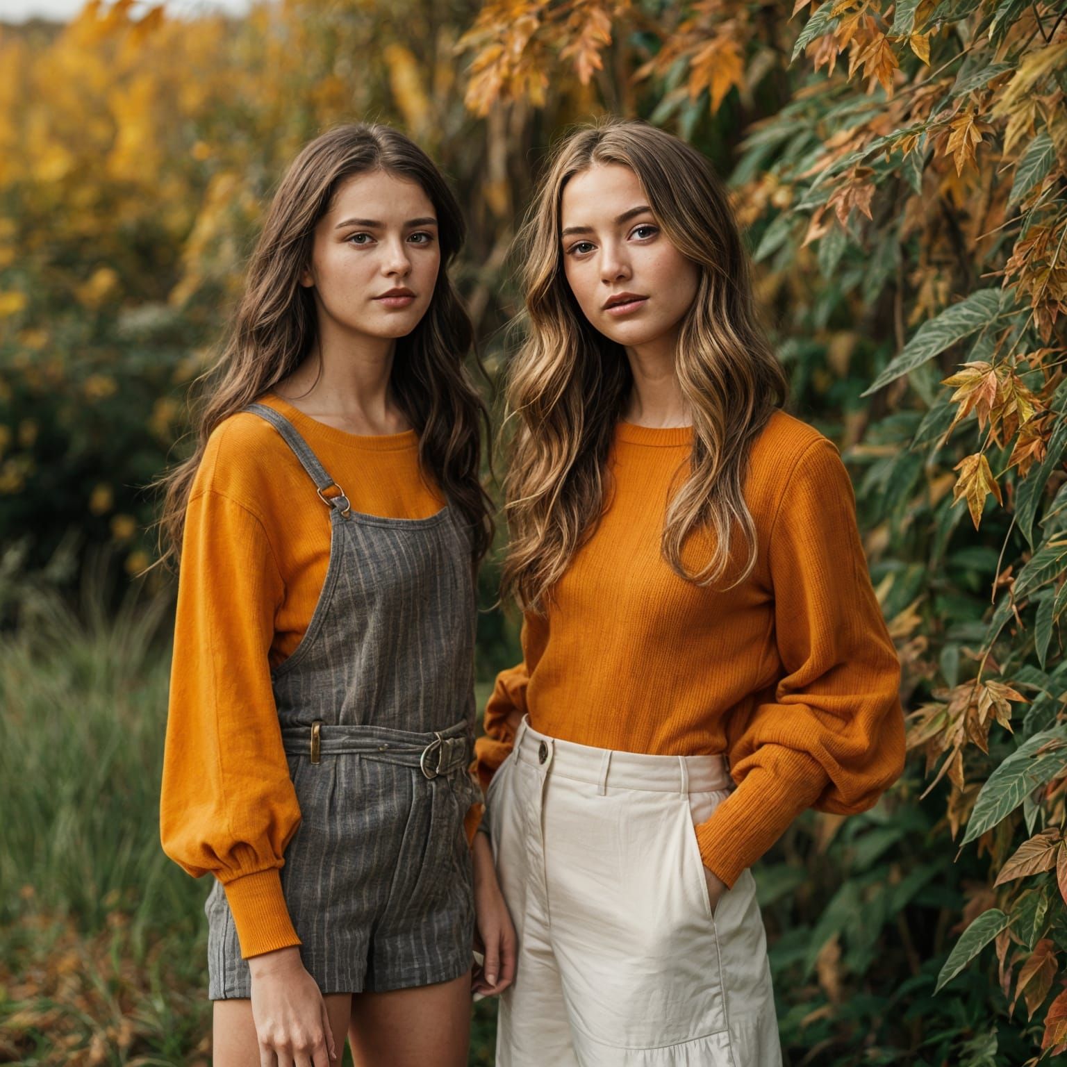 Summer and Autumn Girls: A Seasonal Contrast