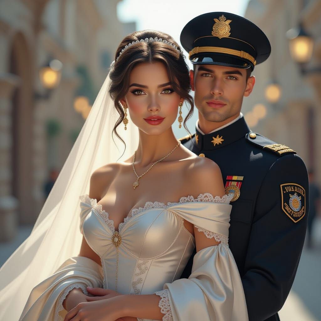 Policeman Carries Maiden: Hyperdetailed Portrait in Unreal E...