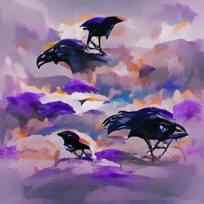 Raven in Black and White