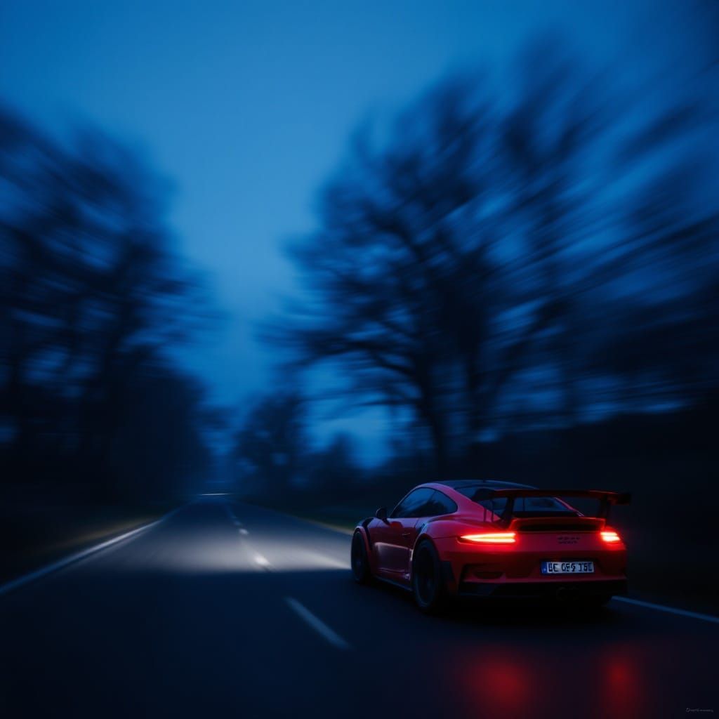 Porsche 911 Motion Blur