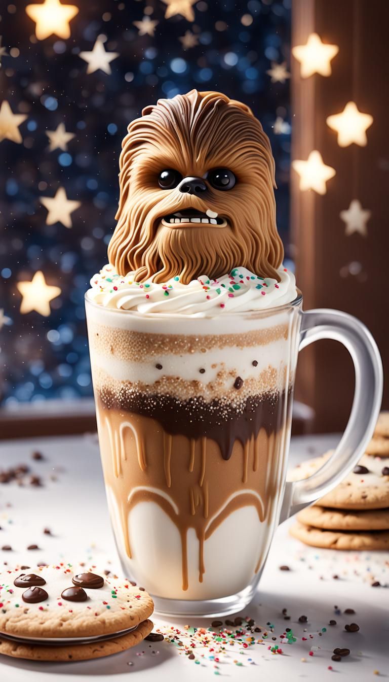 Chewbacca Latte art