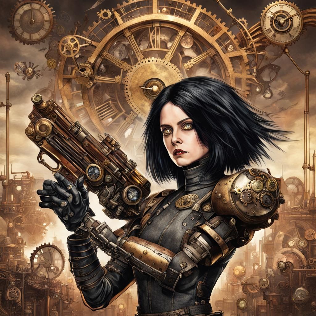 Steampunk Alita Battle Angel Artwork